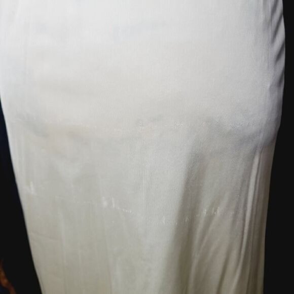 Vintage  Ivory Lace Applique Half Skirt Slip - Picture 8 of 16